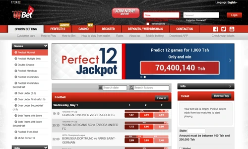 M-Bet Tanzania mobile betting app preview